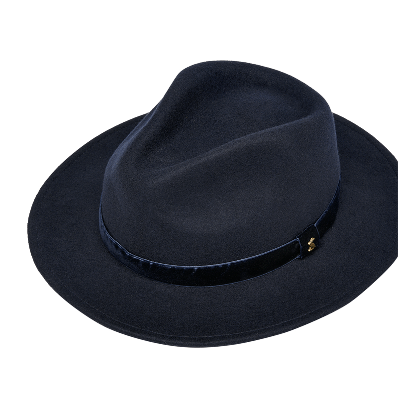 Joules Maude Fedora Hat - French Navy-2